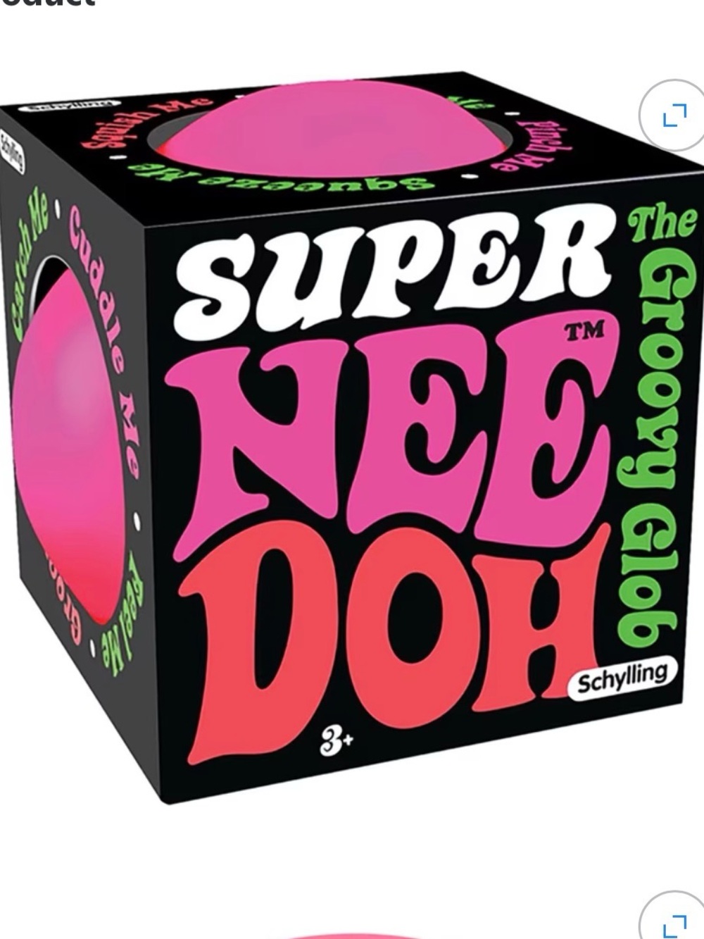 Schylling Super NeeDoh Groovy Glob 🩷 HOT PINK 🩷 NEW